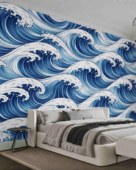 Fototapeta dynamiczne oceaniczne fale