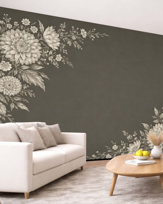 Fototapeta eleganckie kwiatowe ornamenty