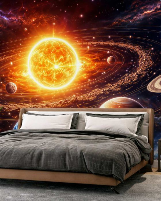 Fototapeta kosmiczny taniec planet