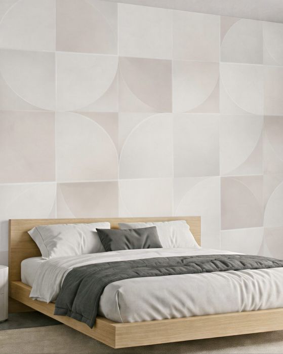 Fototapeta kremowa geometria Światła