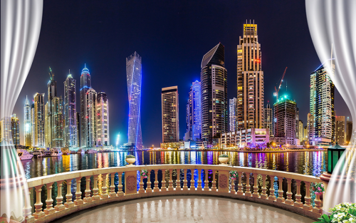 Fototapeta widok 3D Dubaju