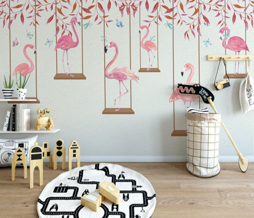 Fototapeta Flamingo W Lesie