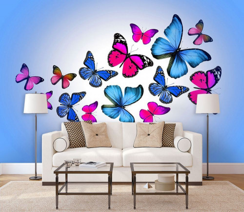 Fototapeta Motyl, fioletowy i Naklejka na ścianę