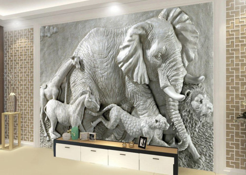 Fototapeta Słoń, słonie i mamuty i Słoń afrykański