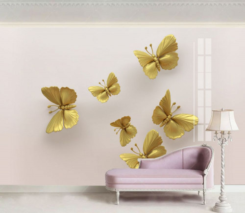 Fototapeta Motyl, Naklejka na ścianę i żółty