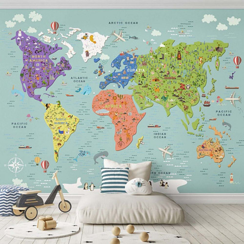 Fototapeta Mapa, i świat
