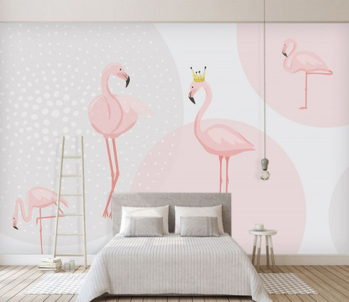 FototapetaRóżowe flamingi