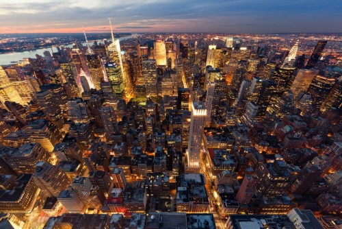 Fototapeta Widok na Manhattan z lotu ptaka