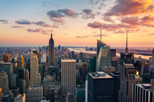 Fototapeta Budynek Empire State na Times Square