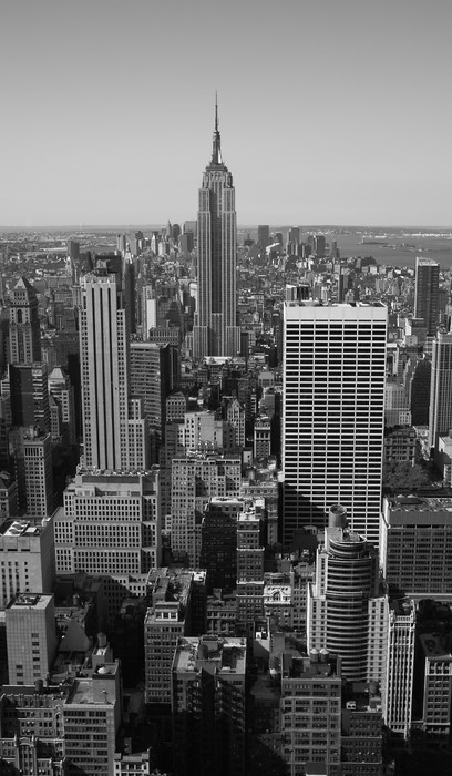 Fototapeta New York City Panorama black & white