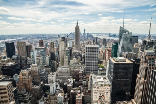 Fototapeta New York City Midtown Manhattan skyline budynków