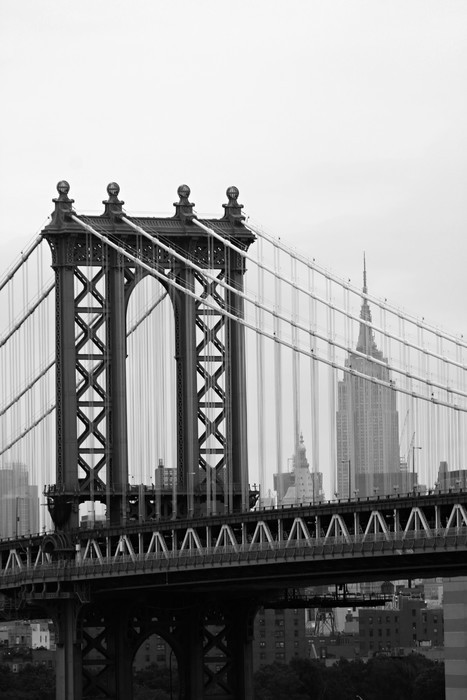 Fototapeta Manhattan Bridge w Nowym Jorku (Black and White)