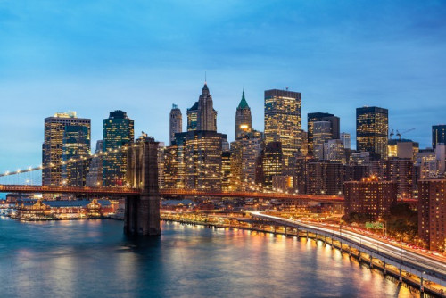 Fototapeta New York Manhattan Pont de Brooklyn