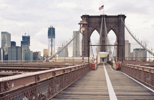 Fototapeta Brooklyn Bridge w Nowym Jorku.