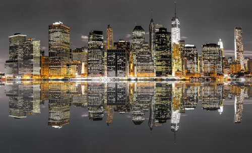 Fototapeta New york city night view