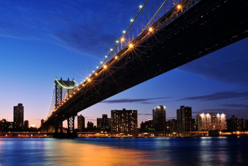 Fototapeta Manhattan na zachodzie słońca