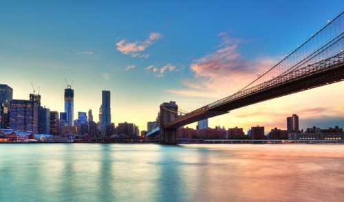 Fototapeta Brooklyn Bridge w Nowym Jorku i in.