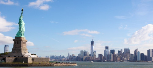 Fototapeta Panorama na Manhattanie, Nowy Jork