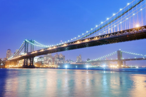 Fototapeta Brooklyn i Manhattan Bridge