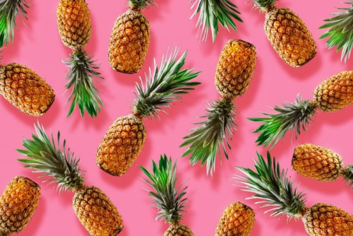 Fototapeta Projekt retro styl tropikalny concept.pattern z hipster lato ananas tło dekoracji