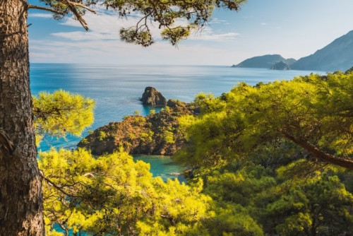 Fototapeta Plaża na Morzu Śródziemnym. Antalya, Turcja