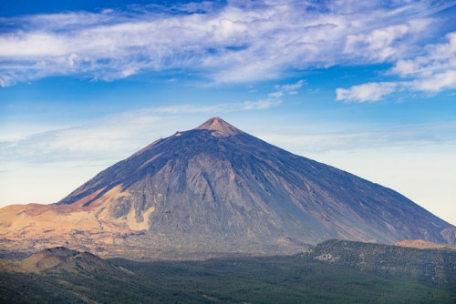 Fototapeta Niesamowity widok na wulkan teide z punktu widzenia mirador de chipeque, który znajduje się na drodze numer 24. Teneryfa. Wyspy Kanaryjskie