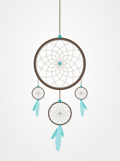 Fototapeta Turquoise Dreamcatcher