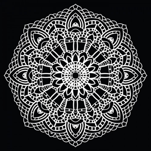 Fototapeta Crochet koronki mandala.