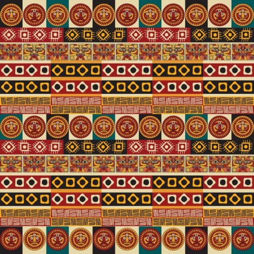 Fototapeta Mayan Aztec tribal bez szwu tekstury