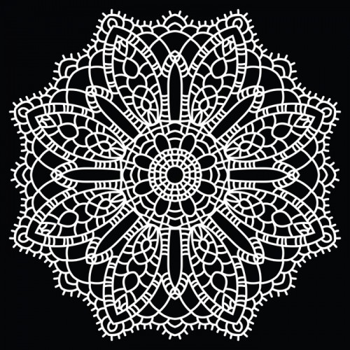 Fototapeta Crochet koronki mandala.