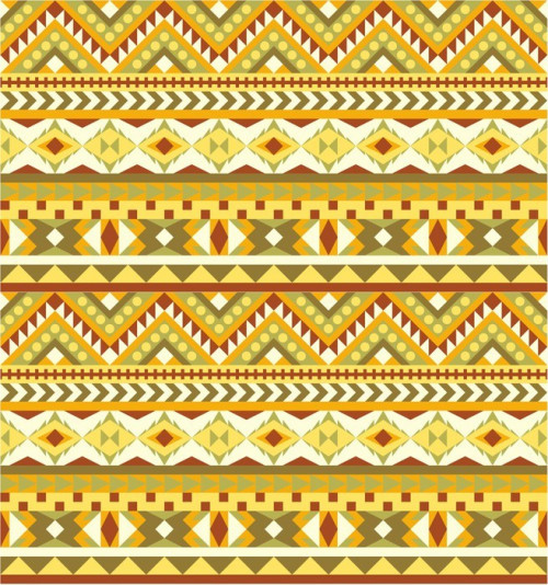 Fototapeta Seamless aztec wzór w jasnych kolorach