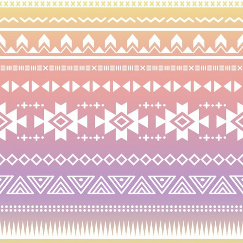 Fototapeta Tribal aztec ombre szwu