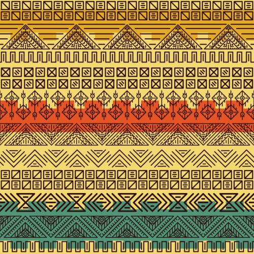 Fototapeta Vector retro wzór. aztec tła.