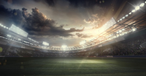 Fototapeta Tło sportowe. stadion piłkarski. arena sportowa