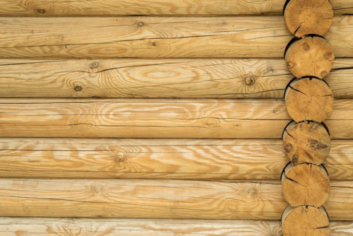 Fototapeta Tekstura, ściany wykonane z bali drewnianych
