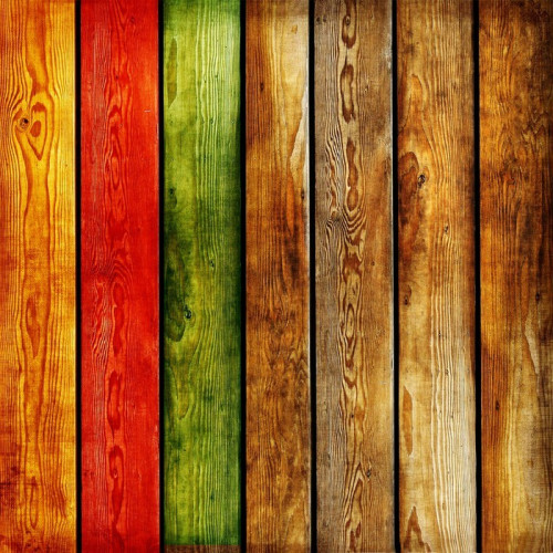 Fototapeta Kolorowe drewniane deski-streszczenie tle