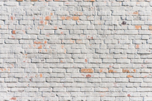 Fototapeta Teksturowane biały mur z cegły