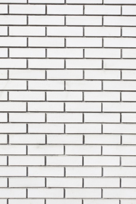 Fototapeta Pionowe białe ściany z cegły