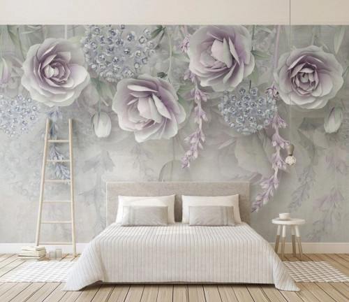 Fototapeta Ściana i fioletowy