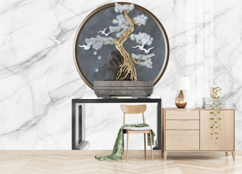 Fototapeta Szare bonsai