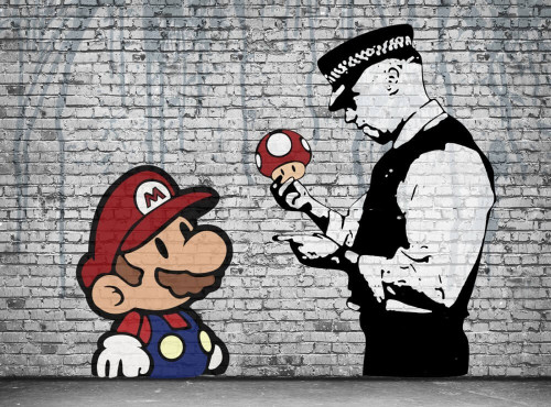 Fototapeta Mario i policjant 