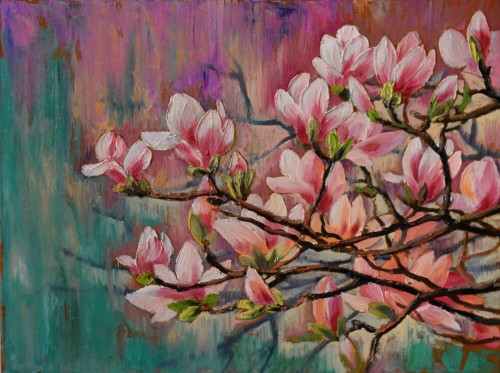 Fototapeta Różowa magnolia 