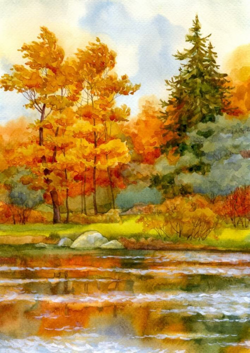 Fototapeta Jesienny pejzaż 