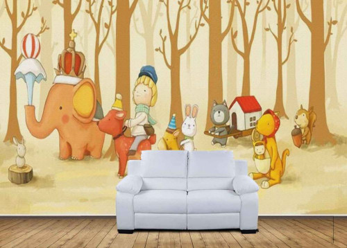 Fototapeta Kreskówka, i sofa