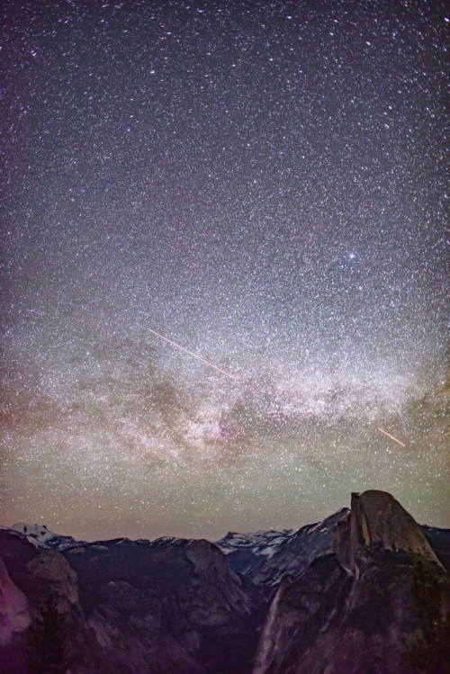 Fototapeta Niebo, galaktyka i droga Mleczna