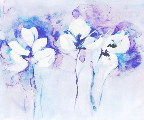 Fototapeta Kwiaty w niebieskiej barwie
