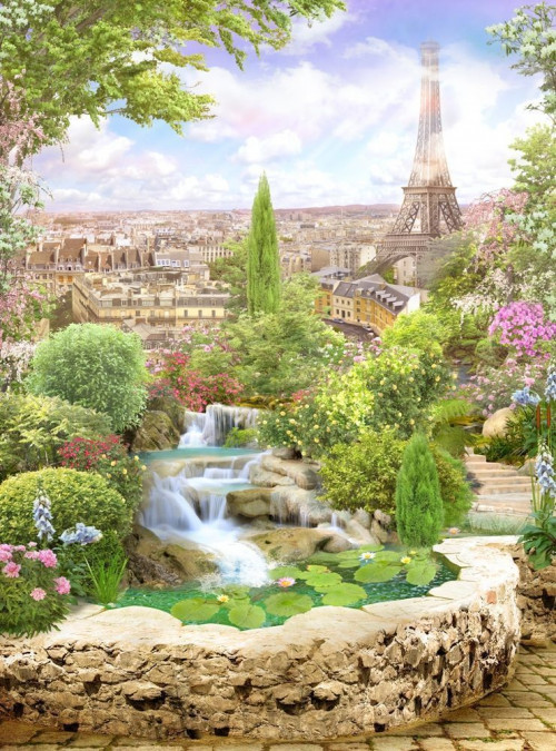 Fototapeta Staw w paryskim ogrodzie