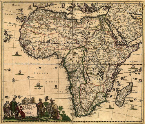 Fototapeta Karta Afryki