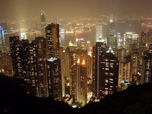 Fototapeta Światła miasta w nocy