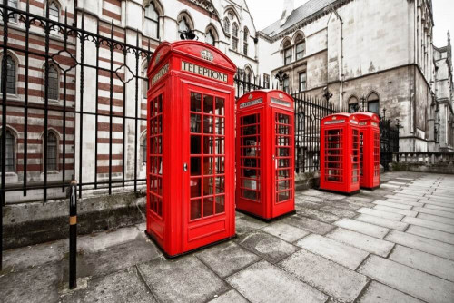 Fototapeta Budki telefoniczne